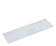 CANYON Klawiatura HKB-W11 UK/US RGB Dwa Tryby Bezprzewodowa Biała - 1348465 - zdjęcie 4